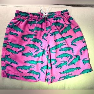 Chubbies Swim Trunk 7” inseam - pink alligator